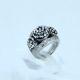 Fashion 316L Stainless Steel Casting Clay CZ Stones Ring LRX360