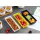 Disposable Thickened Lunch Snack Box Bento Tray Rectangular Japanese Style