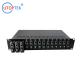 Media converter RACK Chassis Mount 14/16slots 19in 2U dual AC power for CCTV Network using