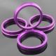 CNC Super Thin Aliuminum 66.6 To 57.1 Hub Centric Rings Anodize Coatings