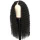8-32inch V Part Wig Human Hair Raw Burmese Hair for Natural Hairline and Kinky Curly Look