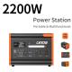 2200W Portable Backup Battery Solar Power Station For Outdoor Emergency Situations