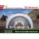 PVC Roof White Best Tent For Family Camping , Largest Camping Tent  With Clear Roof Top
