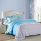4 Piece Navy Blue Bedding Sets , 100 Percentage Cotton Beautiful Bedroom Bedding Sets
