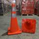 0.7M Warning Triangle No Parking Cones Fluorescent Pvc  Traffic Cone Signs