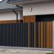 Outdoor Modern Metal Aluminium Vertical Slat Fencing / Aluminum Privacy Fence Panels