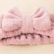 17.5cmx7.5cm Pink Microfiber Shower Towel , Microfiber Bowtie Headbands