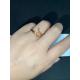 OEM Luxury Diamond Jewelry 18k Yellow Gold Nail Diamond Ring 22 Diamonds 0.13 Carats