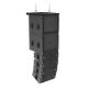 VA Black Dual 10 Inch Line Array Outdoor Speakers Passive 800W