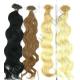 30 Custom Human Hair Wigs , 100% Remy Human Yellow And Brown I - Tip Pre Bonded Hair Extension