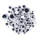 4mm 5mm DIY Handicraft Items Googly Moving Plastic Round Oval Wiggle Eyes