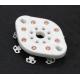 High Resistivity Precision Steatite Ceramics Socket Insulators