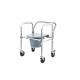 Medical Commode Chair Foldable Steel Commode Wheel Chair With Bedpan