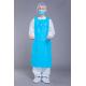 Anti Fouling 25g 35g CPE Isolation Gown With Straight Pendulum