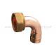 22X3/4 Copper End Feed Straight / Bend Cylinder Metric Thread Adapters For AC