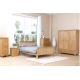 Commercial Real Solid Wood Platform Bed , Traditional Light Wood Bedroom Furniture