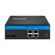 Durable Gigabit Ethernet Switch Poe Powered 4 RJ45 Ports Redundant Power Inputs