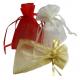 Wedding Gift Drawstring Jewelry Pouch ISO9001 Approved Comfortable Organza Bags