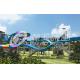 Galvanized Carbon Steel Tube Fiberglass Water Slides for Amusement Waterpark in Gaint Park