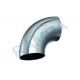 90 Degree Elbow 304 Stainless Steel Pipe Fittings Welding Style ISO Approval