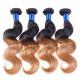 3 Tone Color Real Hair Ombre Extensions With No tangle No Shedding