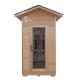 Ceramic Tube Solid Wooden Outdoor Dry Sauna Room Modern 1 Person