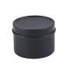 2oz Black Travel Candle Tin Can Container With Cover 50*38mm