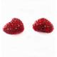 12-16mm Red Clay Heart Shaped Beads, Shamballa Beads with two hole,many color avaliable