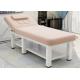 Multifunction Beech Beauty Salon Bed Massage Parlor With 80cm Width