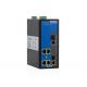 Industrial Poe Ethernet Switch , Poe Media Converter With 2 Gigabit SFP&RJ45 Combo Ports