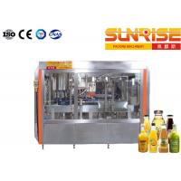 3 In 1 Hot Juice Filling Machine , Automatic Glass Bottle Filling Machine
