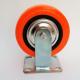 Package Gross Weight 1.000kg Heavy Duty Orange Polyurethane Swivel Caster Wheel with Brake