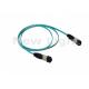 OM4 5 Meter B Type MPO MTP Cable 12 Core Multimode With 3.0mm Mini Round LSZH