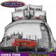 London City Design Cotton Duvet Cover Flat Sheet Pillow Shams 3D Bedding Sets