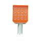 500MA UV Resistance PC Solar Powered Strobe Light , Orange Outdoor Solar Lights