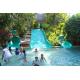 Swimming Pool Play Fiberglass Water Park Equipment Family Wide Slide For Kids