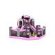 Pvc Tarpaulin Inflatable Fun City Crazy Racing With Purple Slide