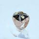 Fashion 316L Stainless Steel Casting Clay CZ Stones Ring LRX371