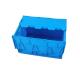 Storage EU Industrial Logistic PP Turnover Nestable Stackable Tote Plastic Moving Box with Attached Lid