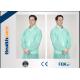 Dustproof PP Colored Disposable Scrubs And Lab Coats With Hook Loop Closure
