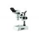 Pillar Stand Binocular Stereo Microscope Built In Light Base Up - Down Illumination