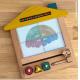 Kids Painting Wooden Educational Toys Retro Painting Board