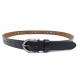 Handcraft Ladies Cow Leather Belts Hollow Holes With Zinc Alloy Pin Buckle
