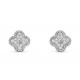 0.24ct 18k Gold Diamond Earrings , 10mm Diamond Ear Studs 2.37g Weight