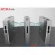 Durable Pedestrian Turnstile Gate , Flap Turnstile Entry Systems 0.6s Operating Time
