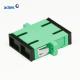 SC Single Mode DX Optical Fiber Adapter Green For FTTX