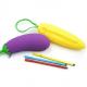 Silicone Fruit Pencil Bag，Corn shaped children's silicone waterproof pencil case coin purse with zipper