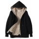 Small Quantity Clothing Production Women'S Long Sleeve Hoodies Solid Color Fleece Loose Coat