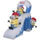 Holiday Party Christmas Game Inflatable Minion Slide Decoration