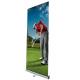 Portable Advertising Banner Stands Retractable Type Aluminum Material